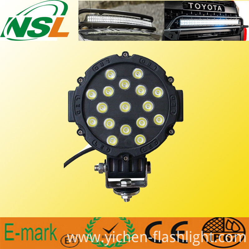 New Wide Voltage (9~32V) 43W LED Work Light/Car Fog Machine/Boat Lights/Lights for Fishing